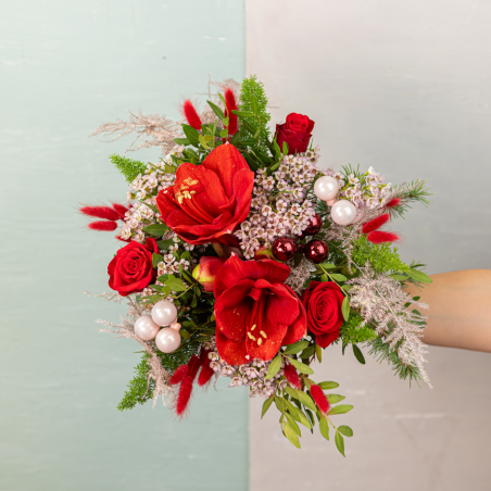 Bouquet de fleurs Noël Enchanté