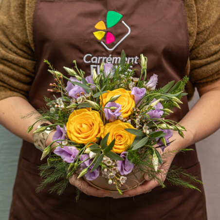 Composition florale de Pâques Cocon Fleuri