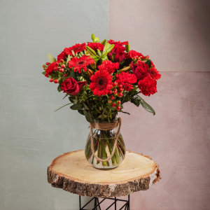 Bouquet du fleuriste rouge