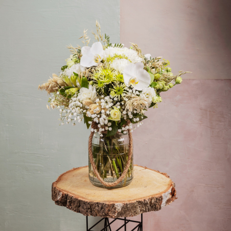 Bouquet du fleuriste blanc