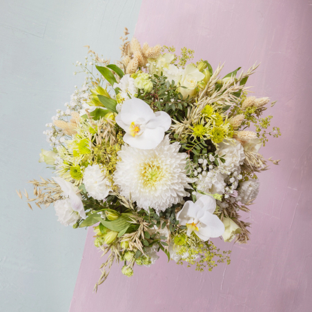 Bouquet du fleuriste blanc