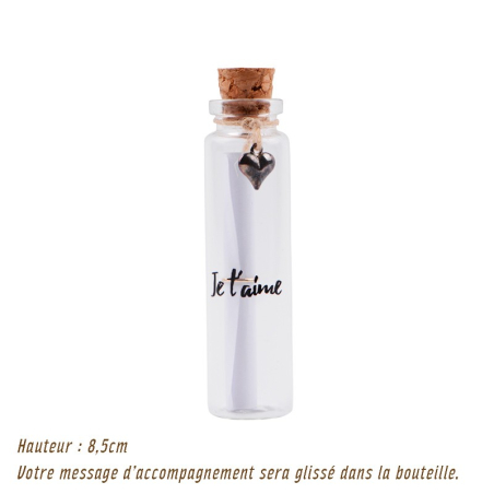 Bouteille message "Je t'aime"