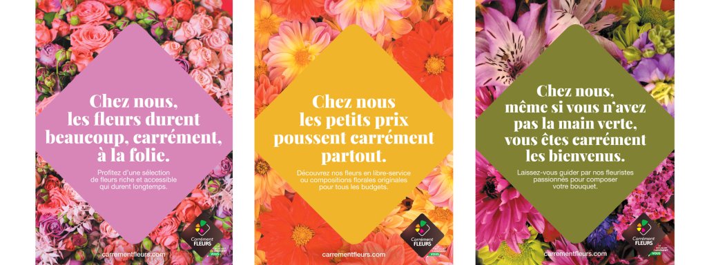 Carrément Fleurs dévoile sa nouvelle plateforme de marque